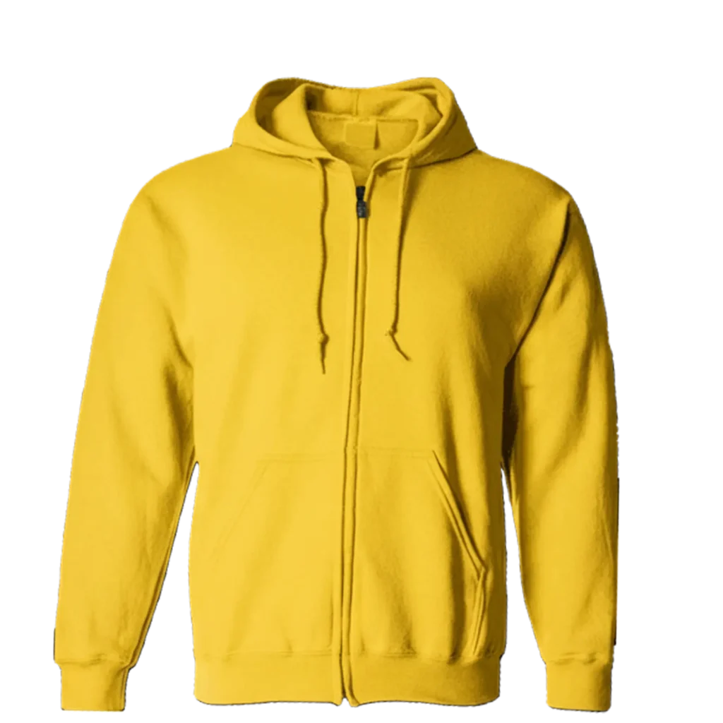 קפוצ'ון עם רוכסן וכיסים עם הדפסה בעיצוב אישי