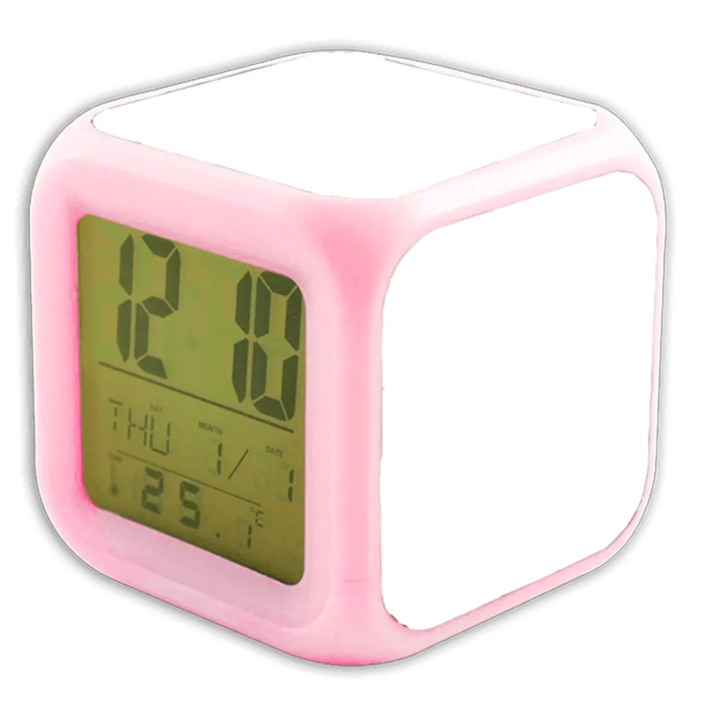 שעון מעורר קוביה עם 4 הדפסות בעיצוב אישי