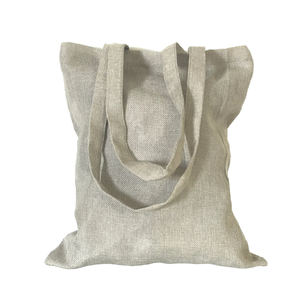 תיק מבד קנווס צר עם ידיות עם הדפסה בעיצוב אישי